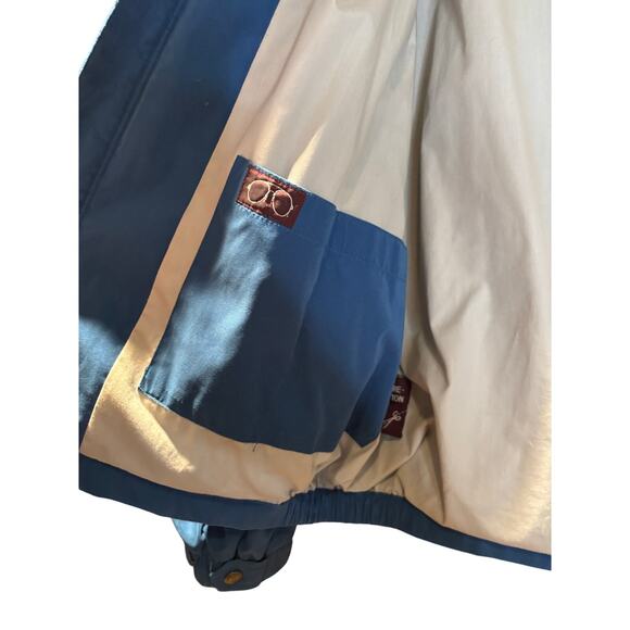 Men's Newport Harbor Blue Light Weight, Lined Suede Feel Golf Jacket, Size L - Picture 5 of 7